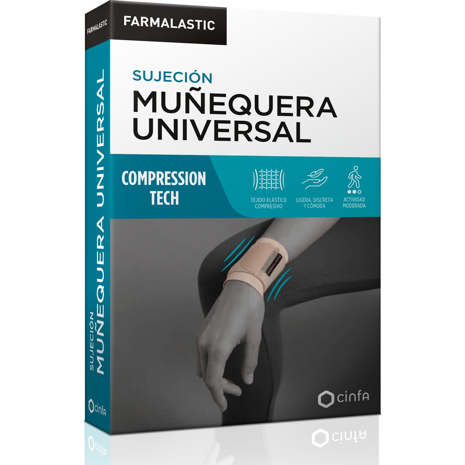 Farmalastic Muñequera Universal Compression Tech pequeña/mediana beige 1ud