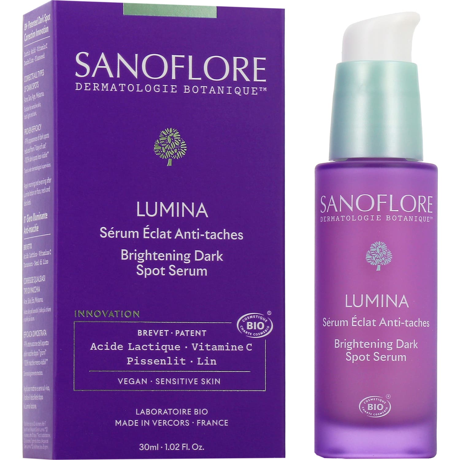 Sanoflore Lumina Sérum Iluminador Antimanchas 30 ml
