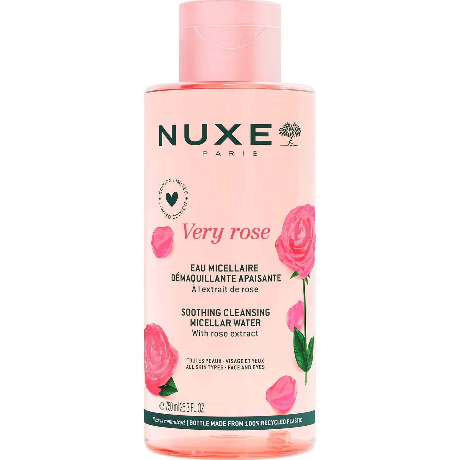Nuxe Very Rose Agua Micelar Desmaquillante Calmante 750ml