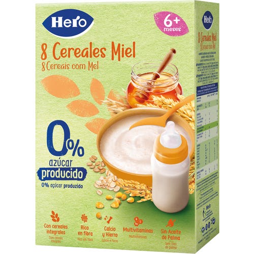 Hero Baby 8 Cereales Papilla Miel 340g