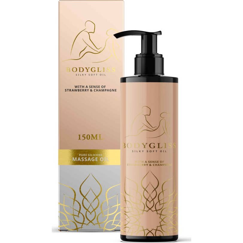 Bodygliss Aceite Masaje Silky Soft Fresa/Champaña 150ml