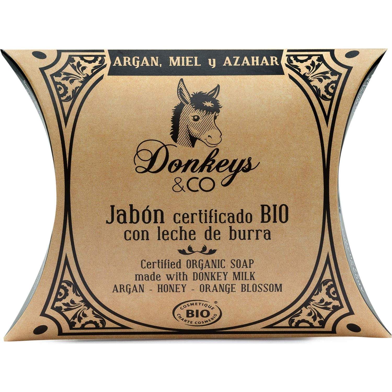 The Donkey Company Jabón Argán Miel y Azahar 1ud