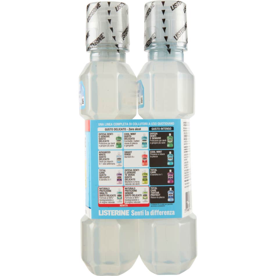 Listerine Advanced White Sabor Delicado 2x500ml