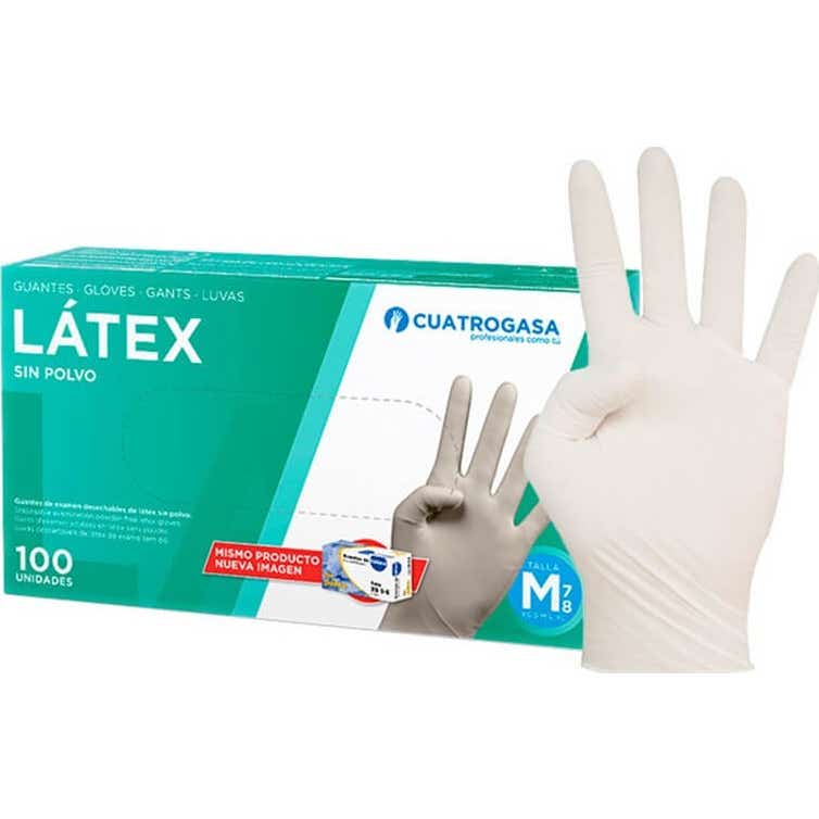 Cuatrogasa guantes Latex Sin Polvo Pequeños 100 uds