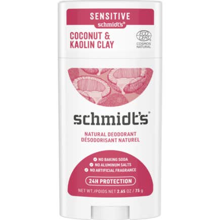 'Schmidt''s Coconut & Kaolin Clay Deodorant Stick 75g'