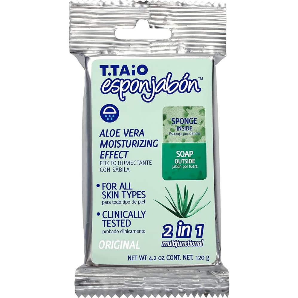 Esponjabón Esponja Jabón 2 en 1 Aloe Vera 120g