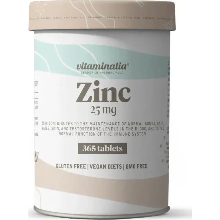 Vitaminalia Gluconato de Zinc 25 mg Zinc 365 comp | Natural Doctor