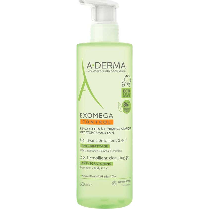 A-Derma Exomega Gel Limpiador Emoliente 2en1 500ml