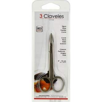 '3 Claveles Tijera Curvas para Uñas Fuertes 4'''' 10 cm 1 ud'
