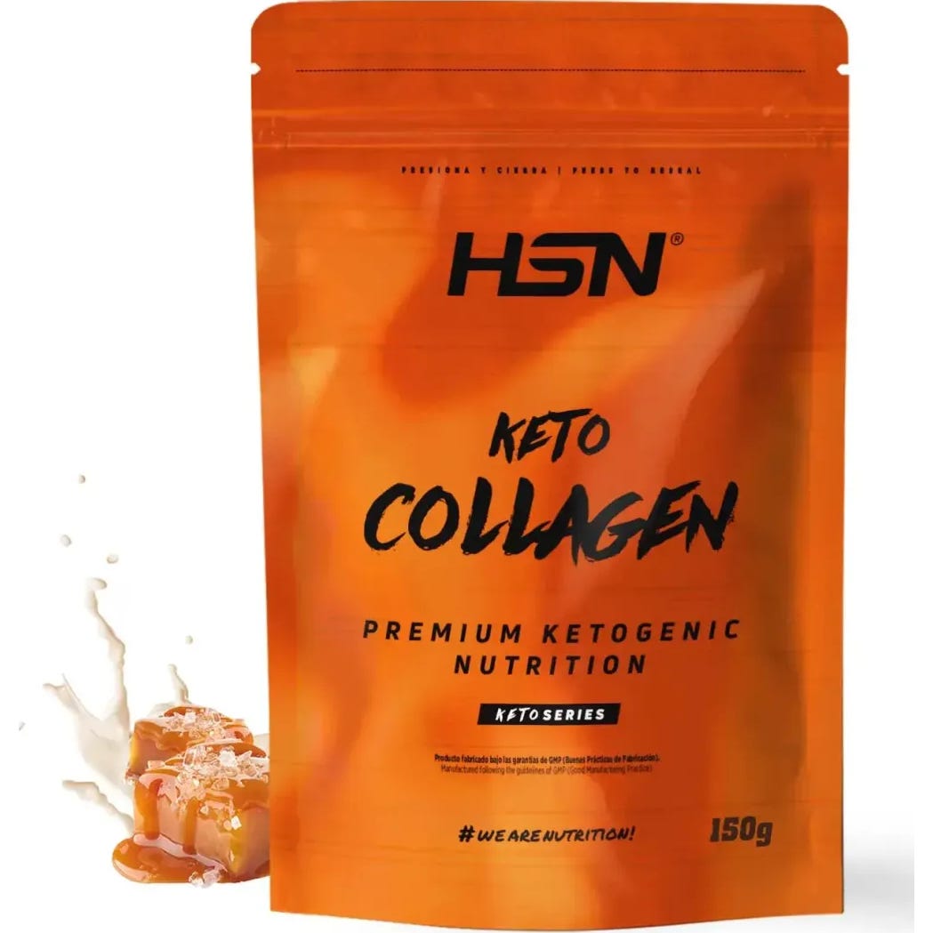 HSN Keto Colágeno Hidrolizado Bovino en Polvo Caramelo Salado 150g