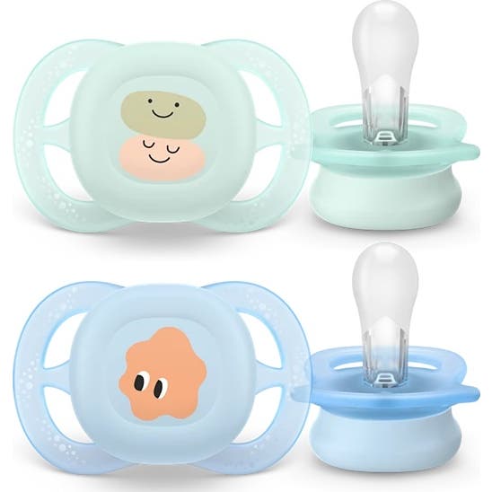 Philips Avent Ultra Start Chupete 0-2M Light Green Blue 2uds