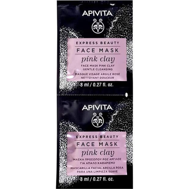 Apivita Mascarilla Facial Arcilla Rosa 2 X8 ml