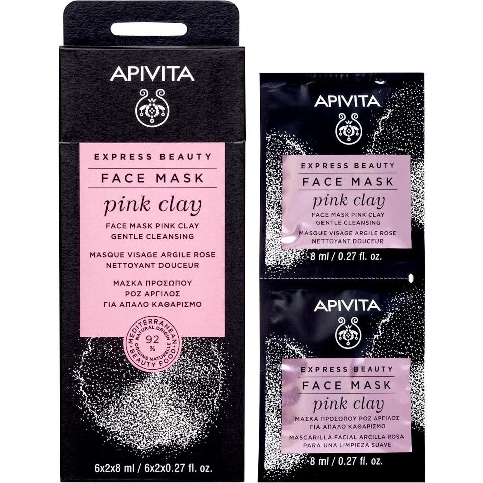 Apivita Mascarilla Facial Arcilla Rosa 2x8ml