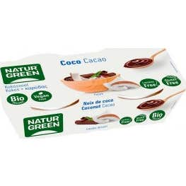 Naturgreen Postre Ecológico de Coco y 1Cacao 2x125 g