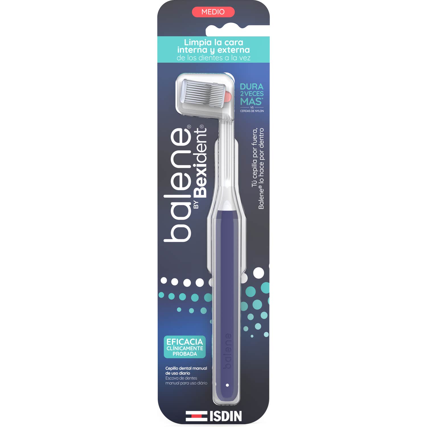 ISDIN Balene By Bexident Cepillo de Dientes Medio Azul 1 ud
