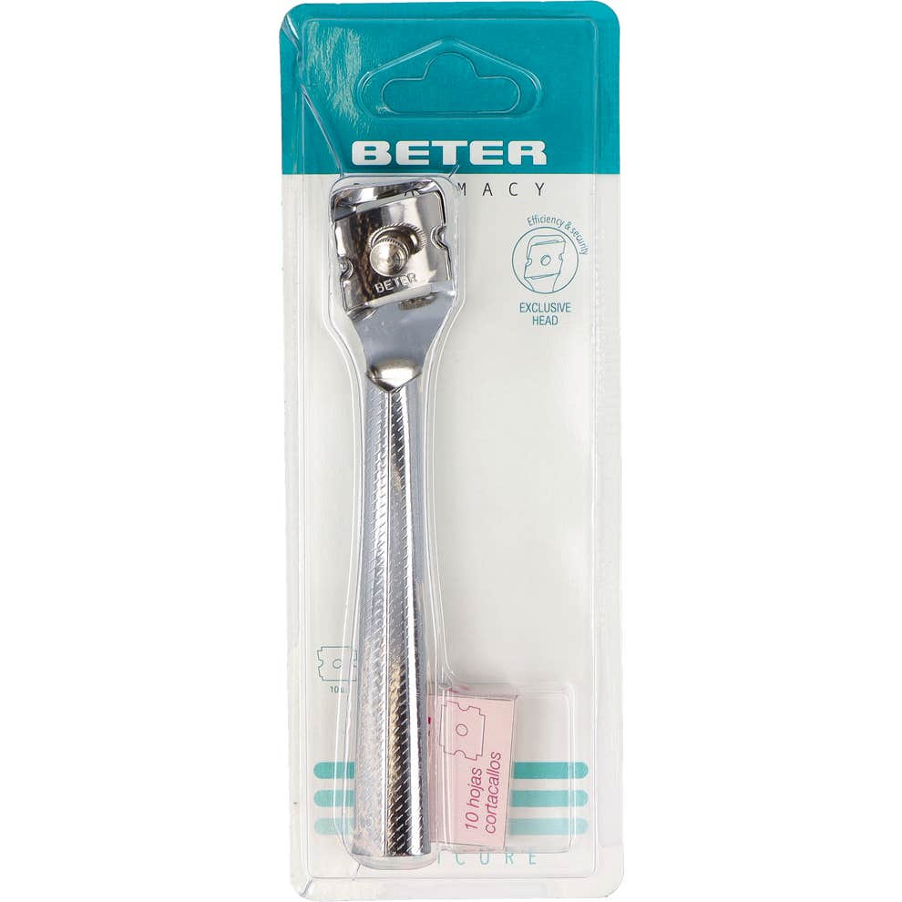 Beter Cortacallos Metálico Corte Regulable + Recambio Hojas 10uds