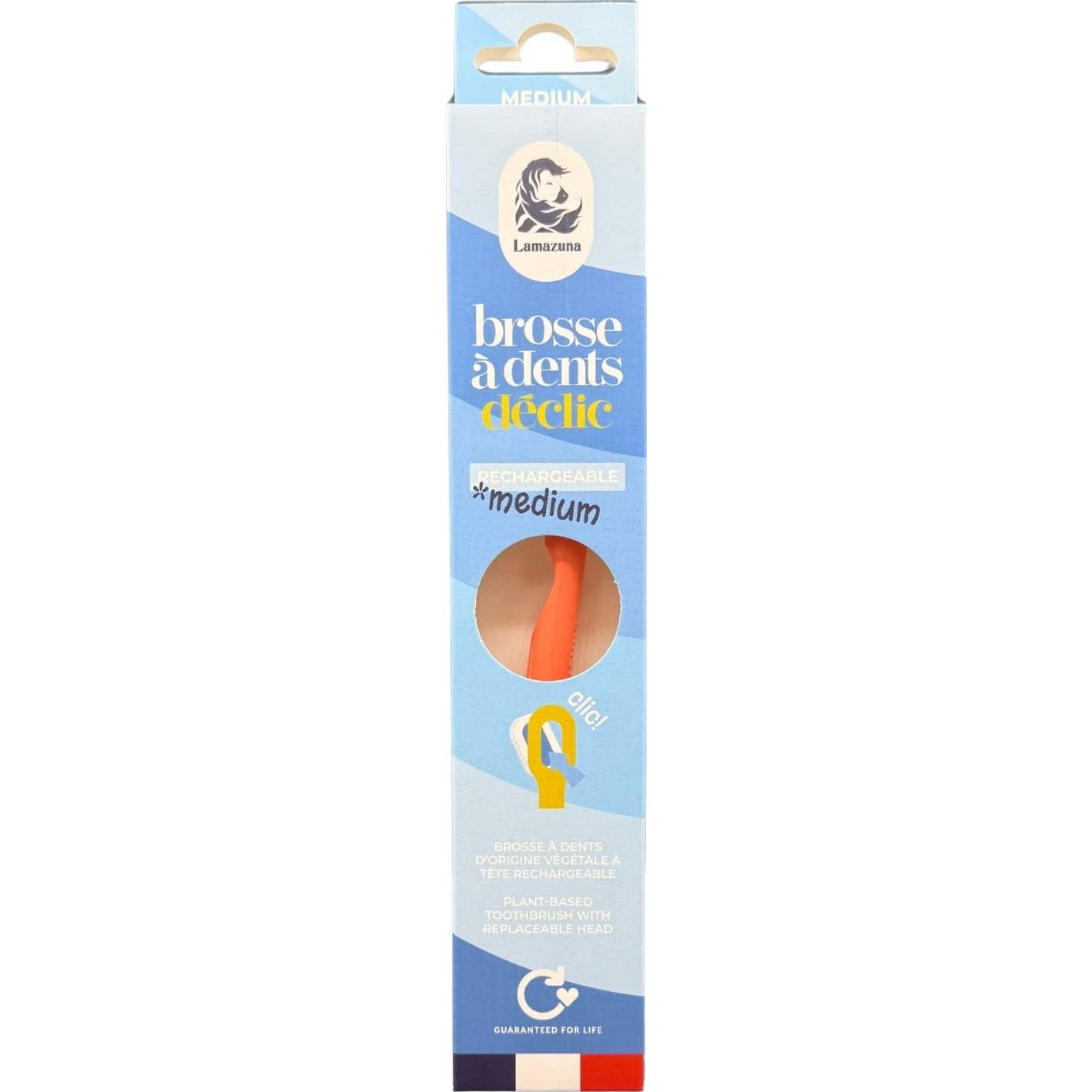Lamazuna Cepillo de Dientes Medio Coral 1 ud