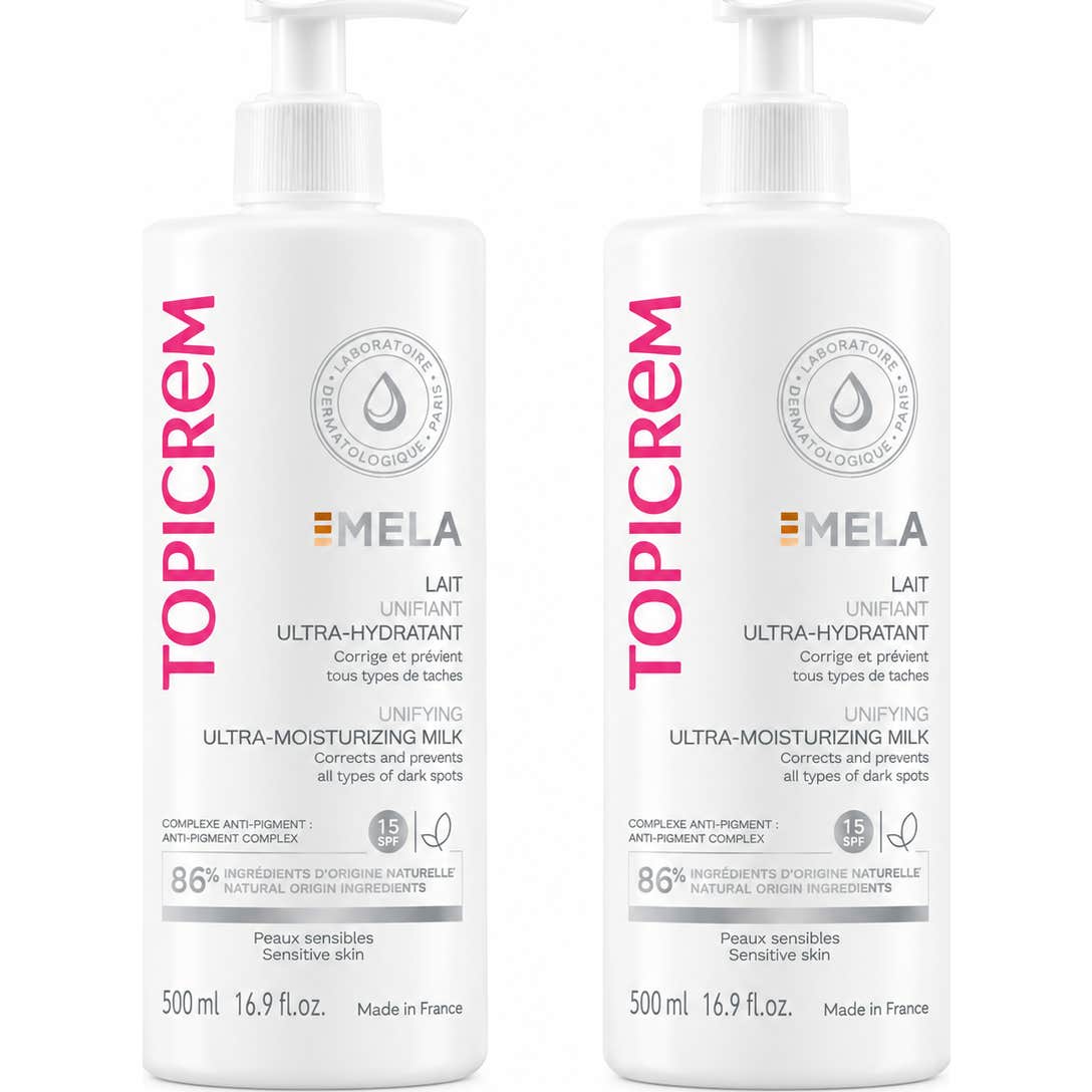 Topicrem Mela Leche Unificante Ultra-Hidratante 2x500 ml