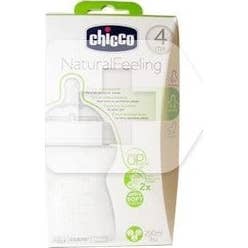 Chicco® Biberón Setp Up Tetina Silicona Boca Ancha Flujo Normal 250 ml 1 ud