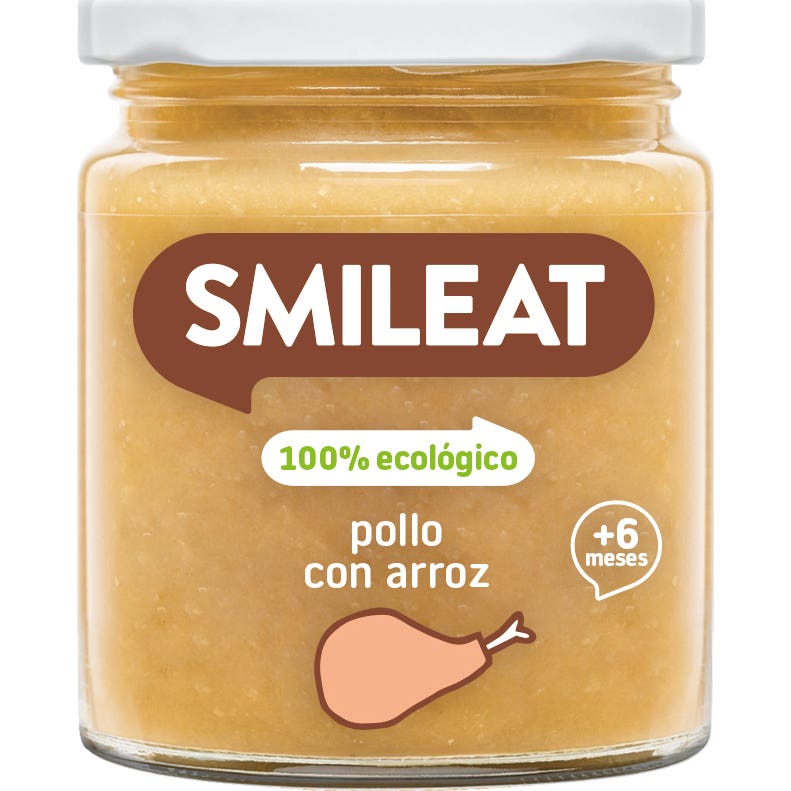 Smileat Tarrito Ecológico de Pollo con Arroz 230g