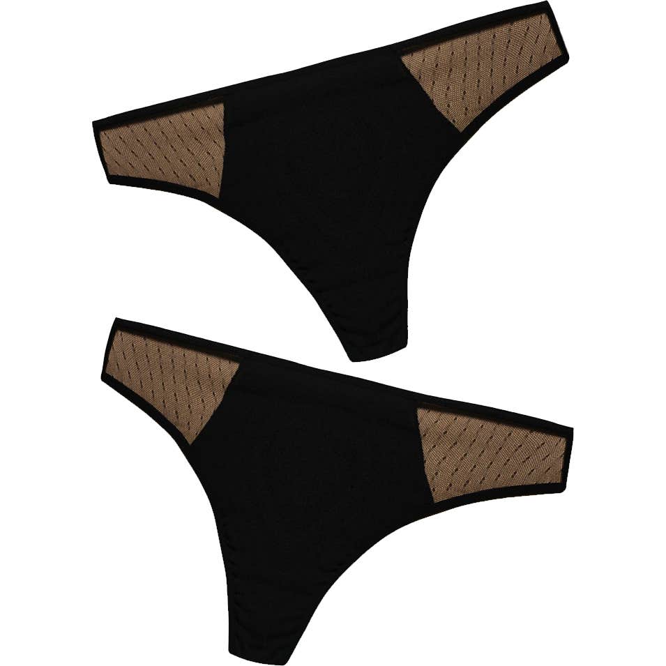 Anaissa Olivia Tanga Menstrual Algodón Flujo Ligero L Negro 2uds