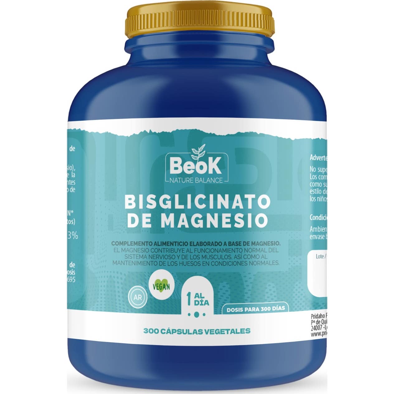 BeoK Bisglicinato de Magnesio 300caps