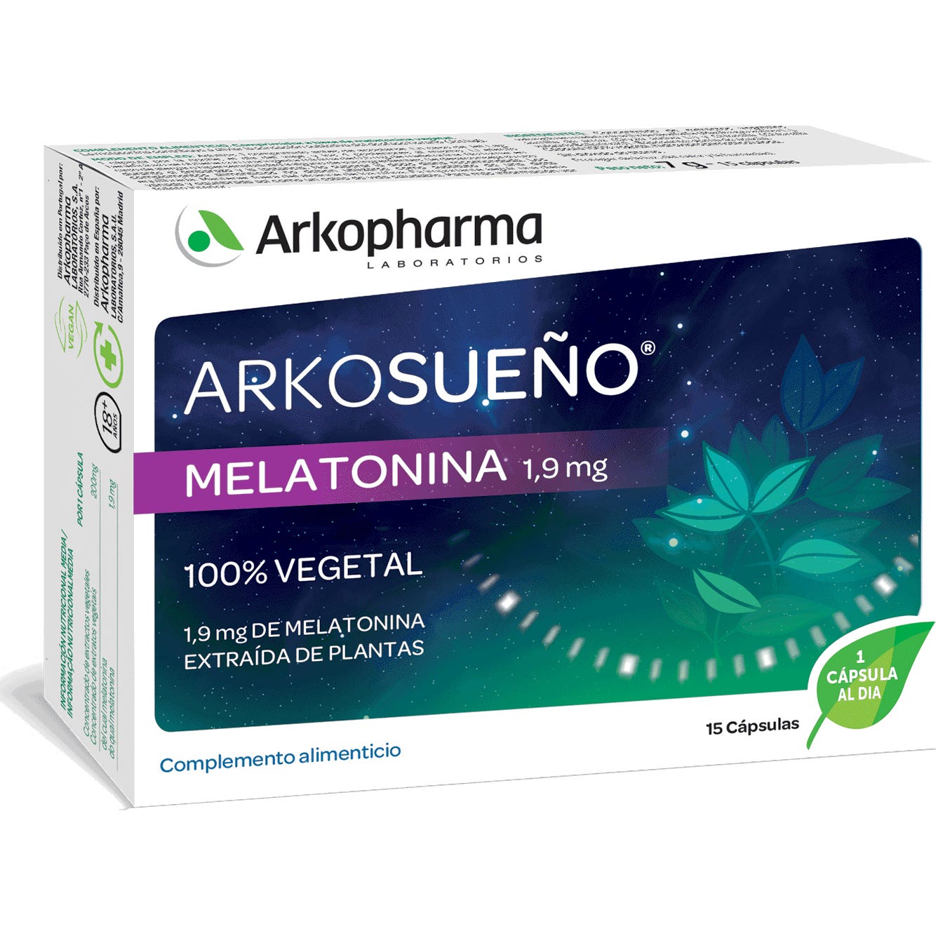 Arkopharma Arkosueño Melatonina 1,9mg 15caps