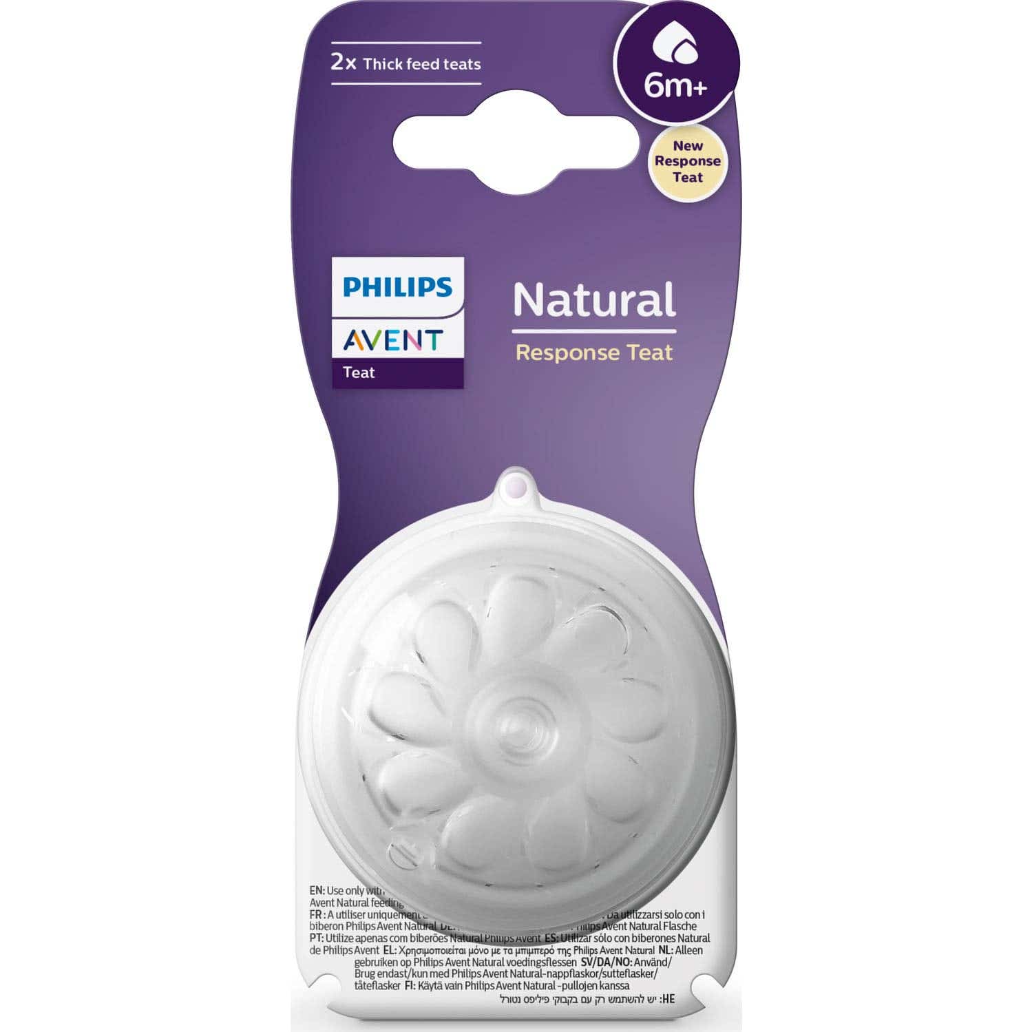 Philips Avent Tetina Natural Birth Response +6M T6 2uds