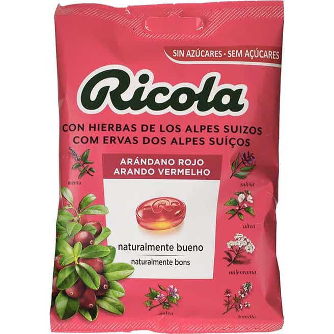 Ricola Caramelos Arándanos Rojos Bolsa 70 g