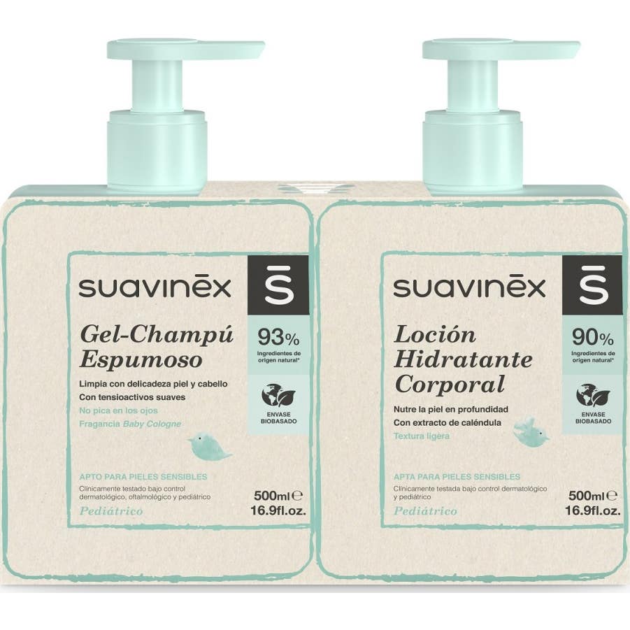 Suavinex Pack Loción Hidratante + Gel Champú 1ud