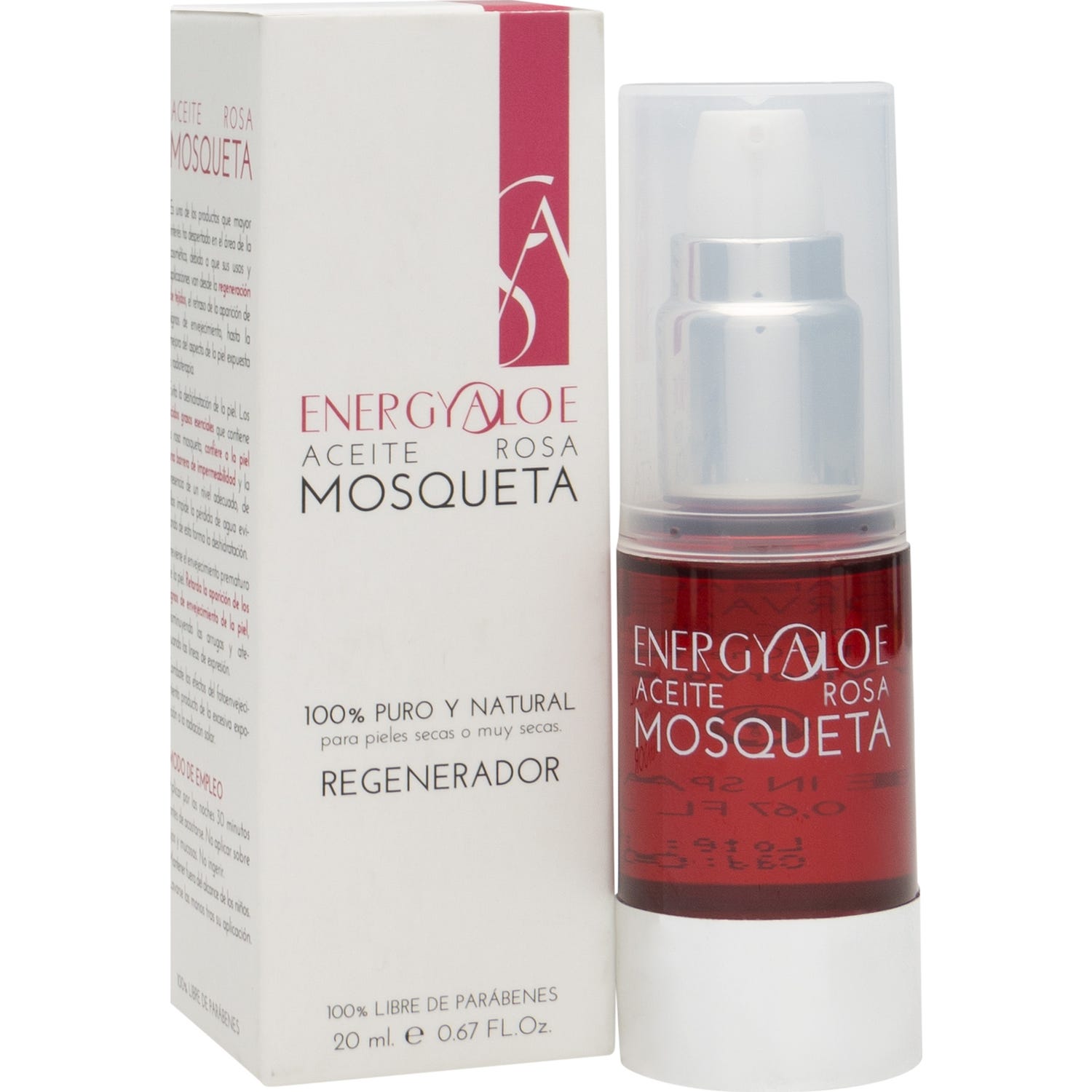 Energyaloe aceite de rosa mosqueta 20ml