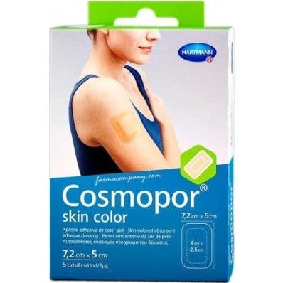Cosmopor Skin Apósito Esteril Color Beige 7,2x5cm 5uds