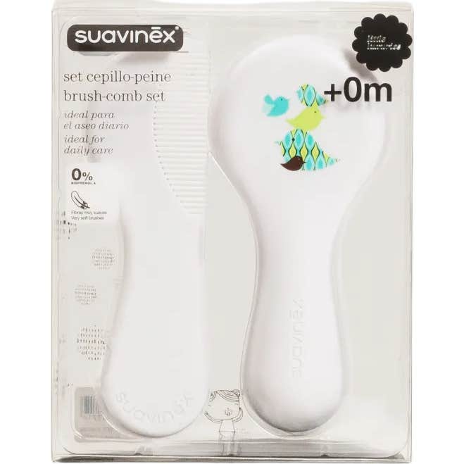 Suavinex Pack Cepillo + Peine Infantil Hygge Blanco