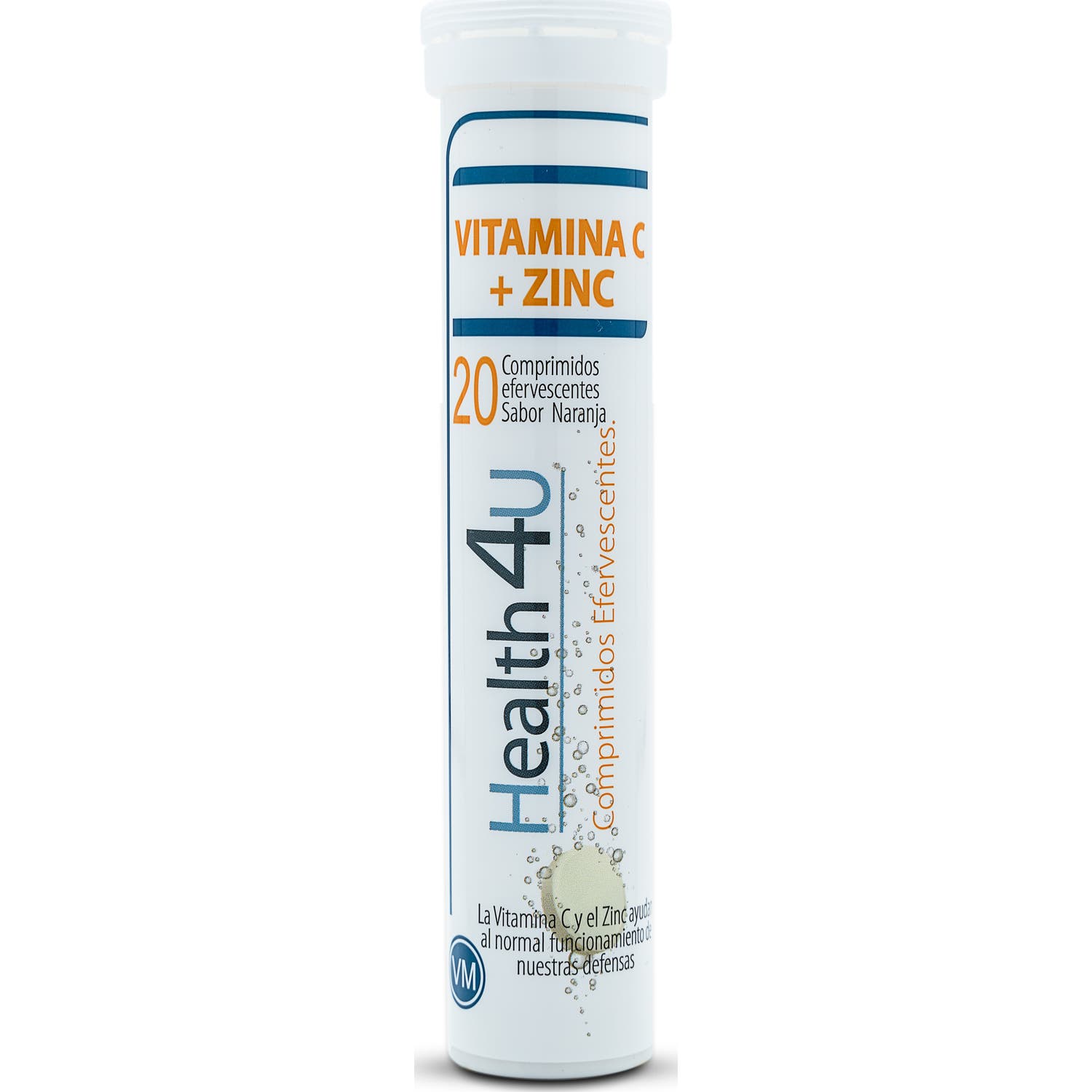 H4U Vitamina C + Zinc Sabor Naranja 20comp efervescentes
