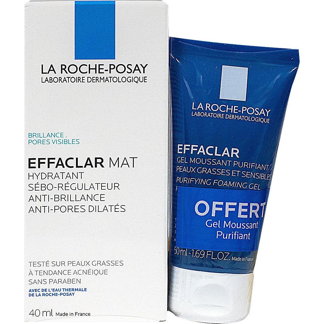La Roche-Posay Effaclar Mat 40ml + Gel Limpiador Purificante 50ml