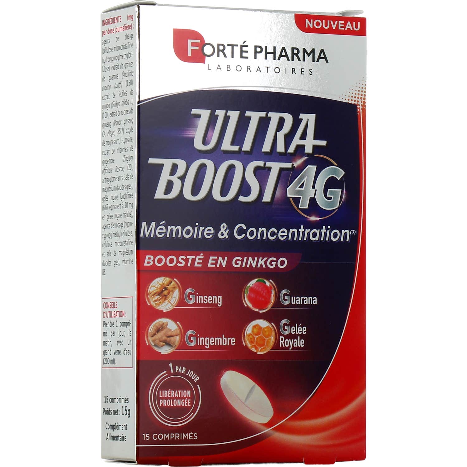 Forté Pharma Ultra Boost 4G Memoria & Concentración 15comp