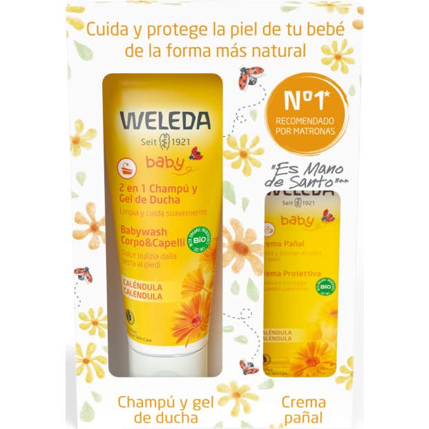 Weleda Baby Pack Champú Gel 200ml + Crema de Pañal 30ml