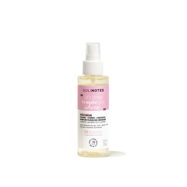 Solinotes Aceite Seco Flor de Cerezo Cuerpo Rostro & Cabello 100ml