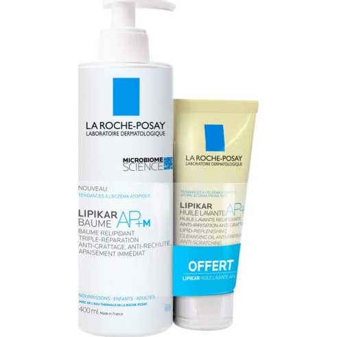 La Roche-Posay Lipikar Baume AP+M 400 ml + Huile Lavante AP+ 100 ml