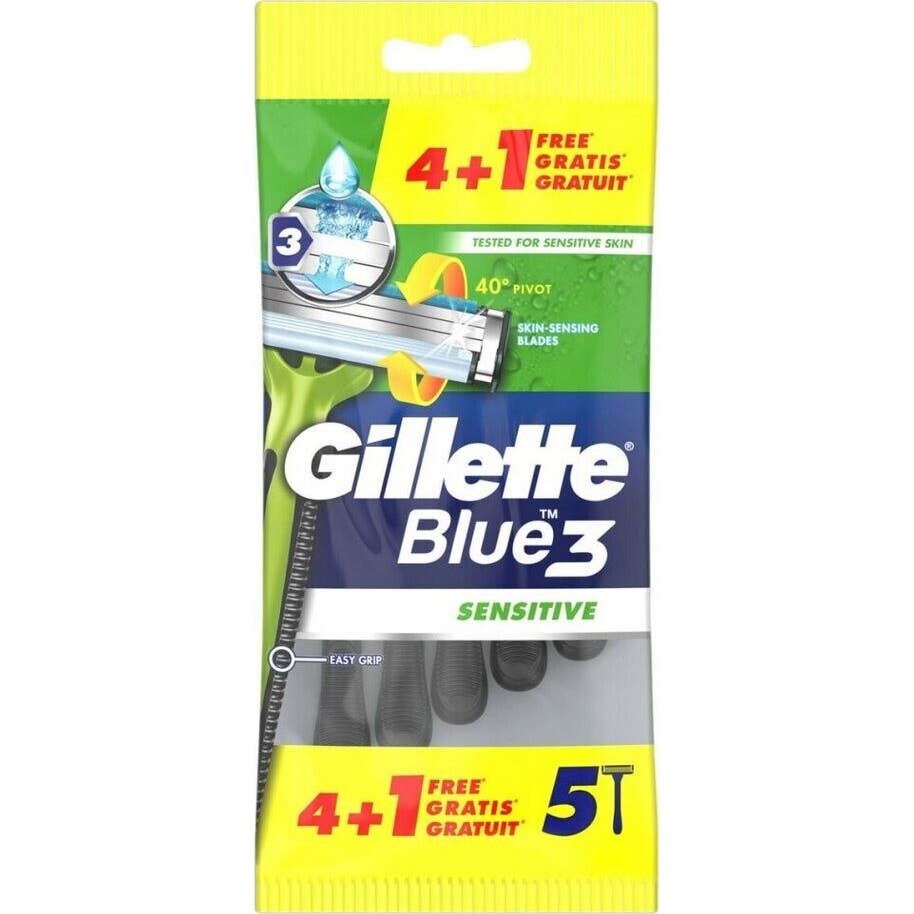 Gillette Blue 3 Sensitive Cuchilla Afeitar Desechables 5uds