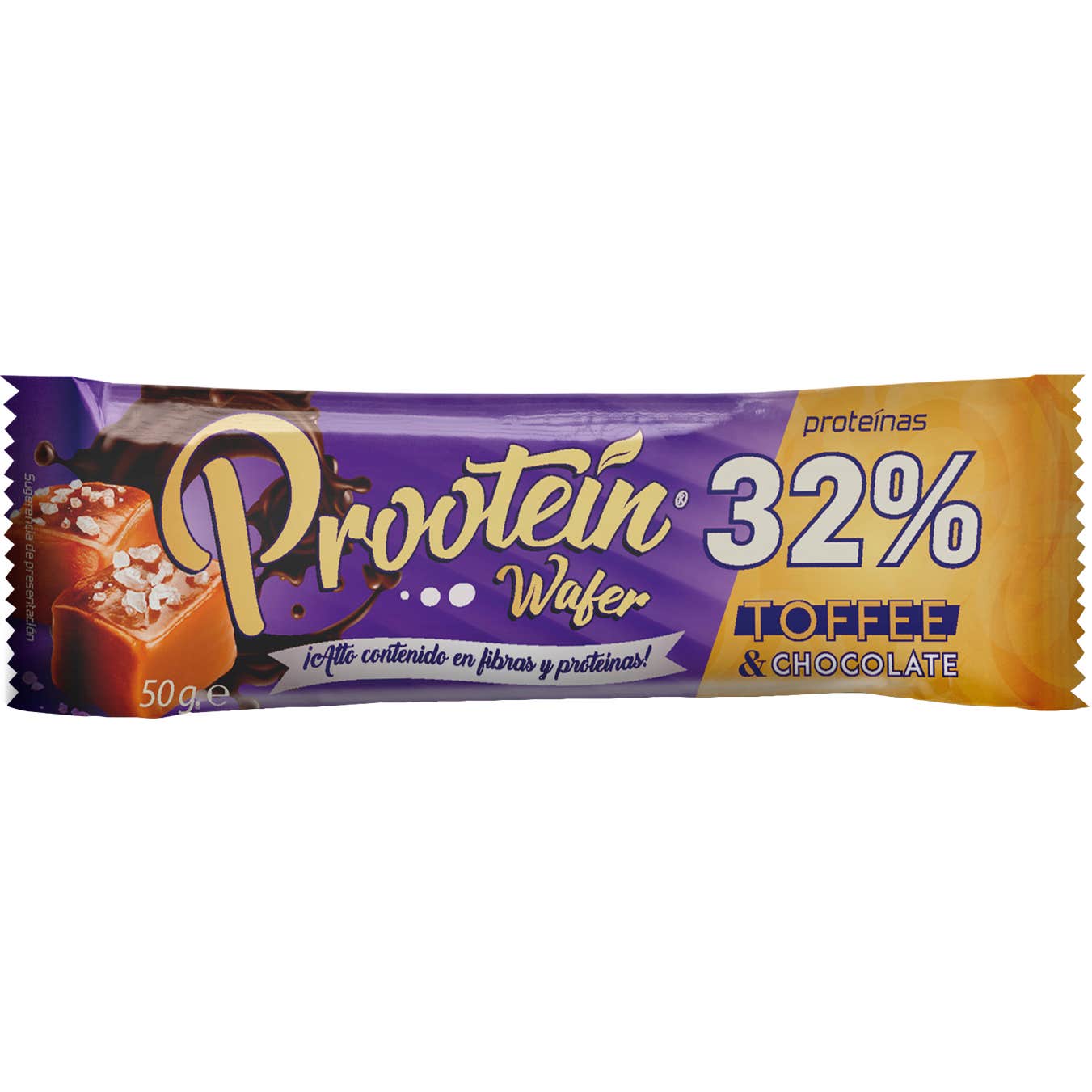 Menufitness Barritas Protein Waffer 32% Chocolate Toffee 50g