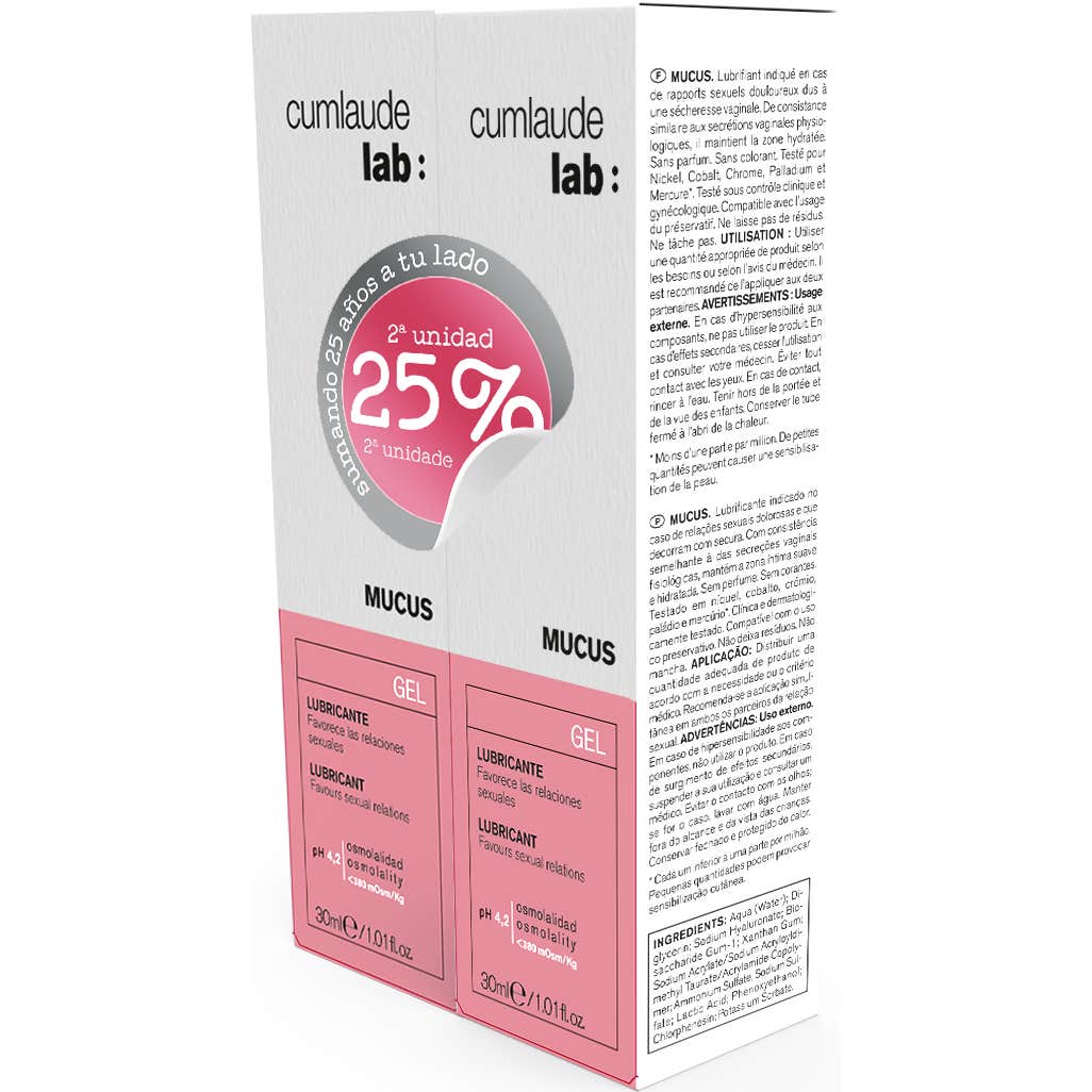 Cumlaude Lab Mucus Gel Lubricante 2x30 ml