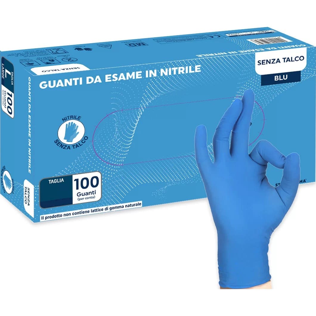 Sterilfarma Guante Nitrilo Azul Sin Talco M 100uds