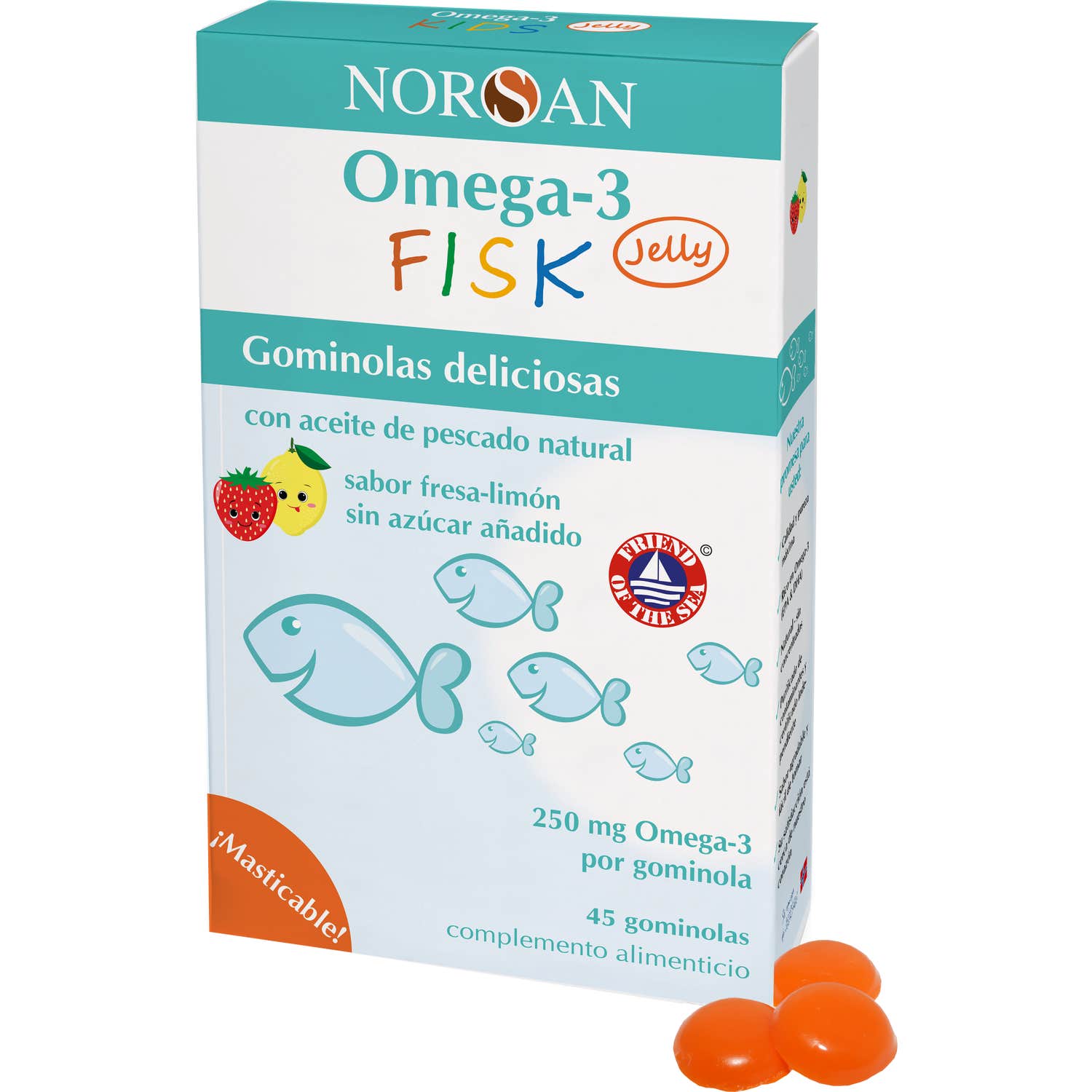 Norsan Omega-3 Fisk Jelly 45 Gominolas