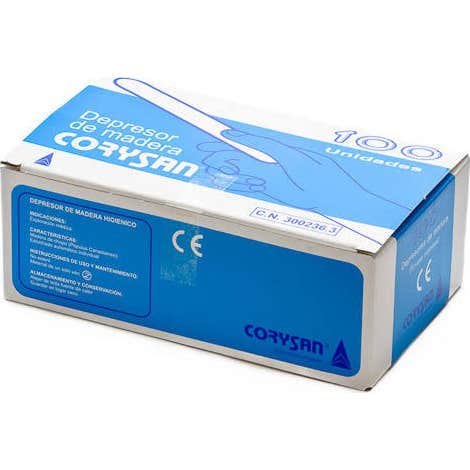 Depresores Madera Corysan 100 U