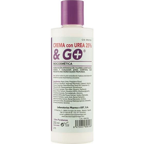 Laboratorios Pharma & Go Crema Urea 25% 250Ml