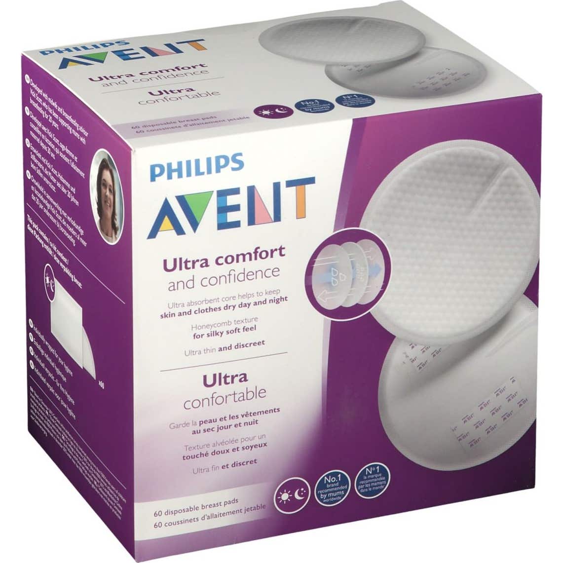 Avent Discos Absorbentes de Lactancia Día y Noche 60uds