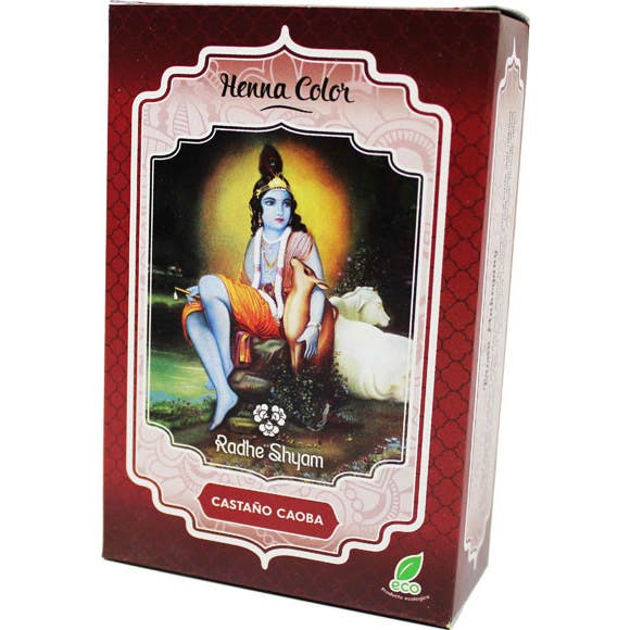 Radhe Shyam Henna Castaño Caoba Polvo