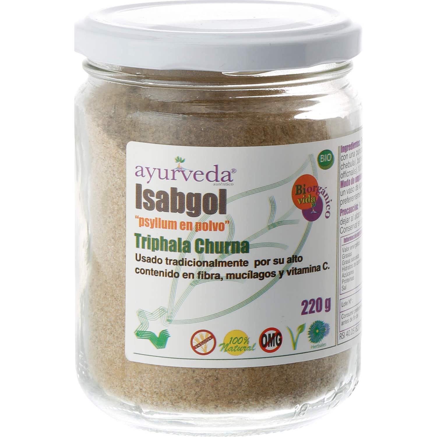 Ayurveda Isabgol Triphala Churna Bio 220g