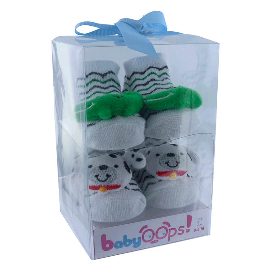Babyoops Set Calcetines Bebé 0-9 M Cocodrilo Perro 2 Pares